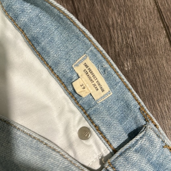 The Perfect Vintage Straight Jean in Mosedale Wash size 29 - Picture 11 of 13